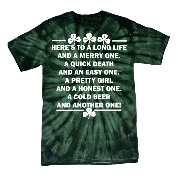 St. Patrick's Day Cold Beer Toast Tie-Dye T-Shirt