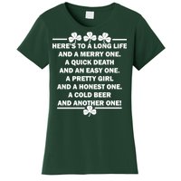 St. Patrick's Day Cold Beer Toast Women's T-Shirt