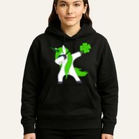 St. Patrick's Day Dabbing Irish Unicorn Hoodie