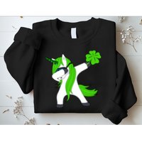 St. Patrick's Day Dabbing Irish Unicorn Sweatshirt