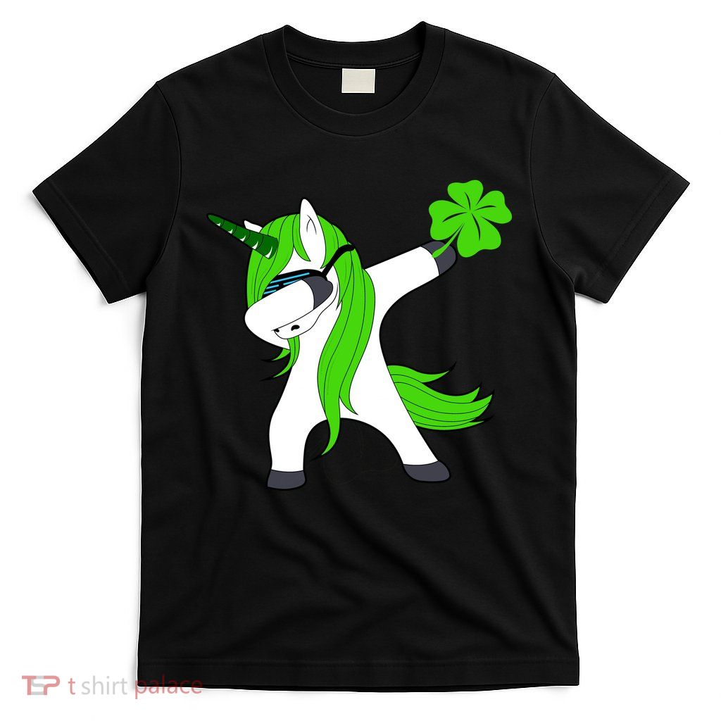 St. Patrick's Day Dabbing Irish Unicorn T-Shirt