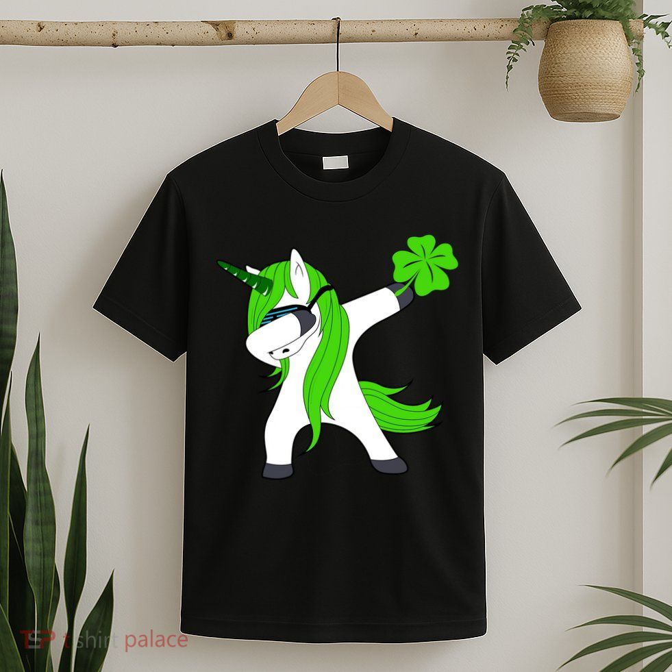 St. Patrick's Day Dabbing Irish Unicorn T-Shirt