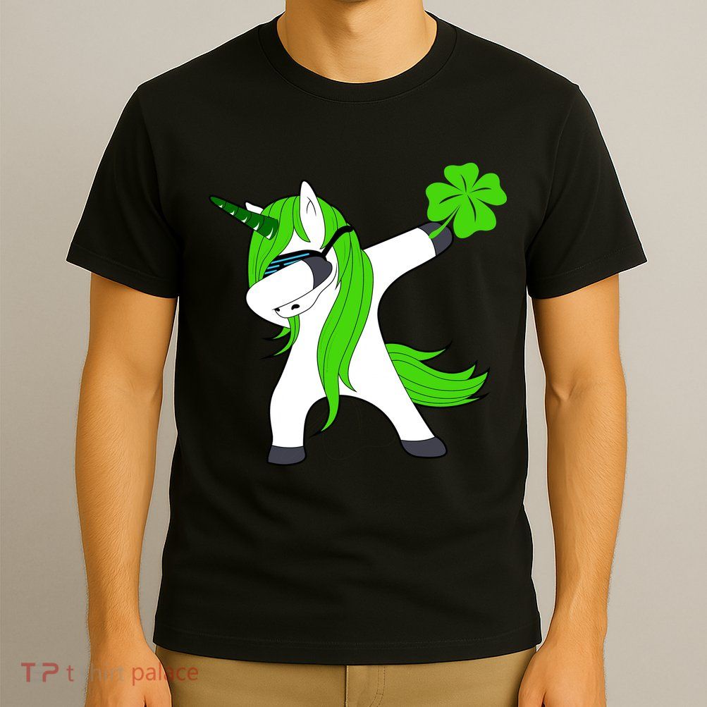 St. Patrick's Day Dabbing Irish Unicorn T-Shirt
