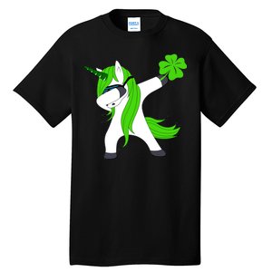 St. Patrick's Day Dabbing Irish Unicorn Tall T-Shirt