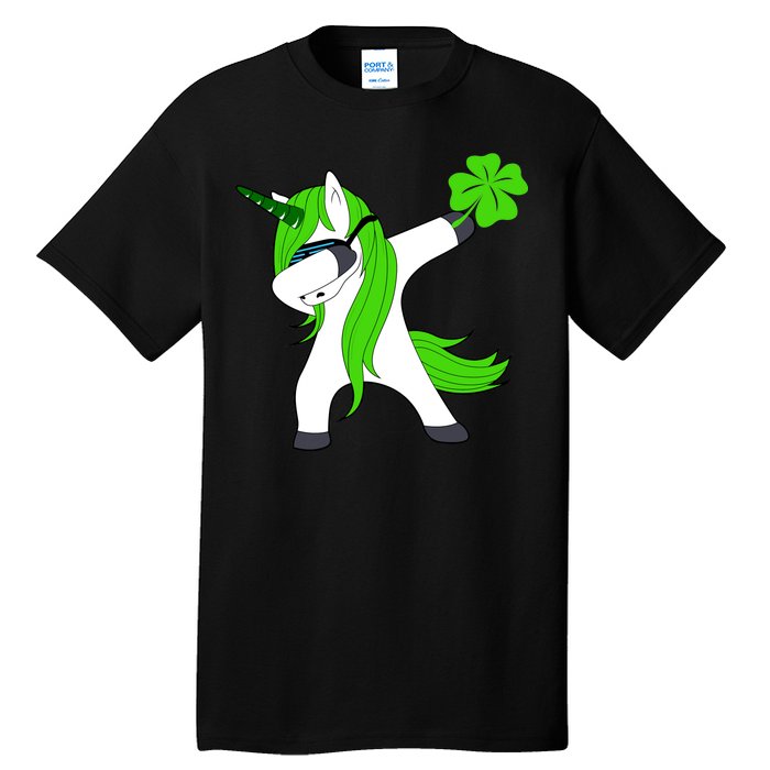 St. Patrick's Day Dabbing Irish Unicorn Tall T-Shirt