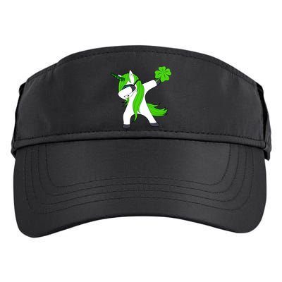 St. Patrick's Day Dabbing Irish Unicorn Adult Drive Performance Visor