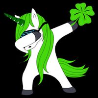 St. Patrick's Day Dabbing Irish Unicorn Flat Bill Trucker Hat