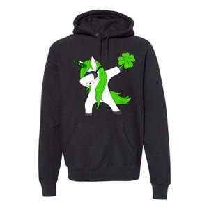 St. Patrick's Day Dabbing Irish Unicorn Premium Hoodie