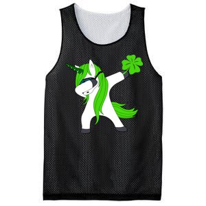 St. Patrick's Day Dabbing Irish Unicorn Mesh Reversible Basketball Jersey Tank