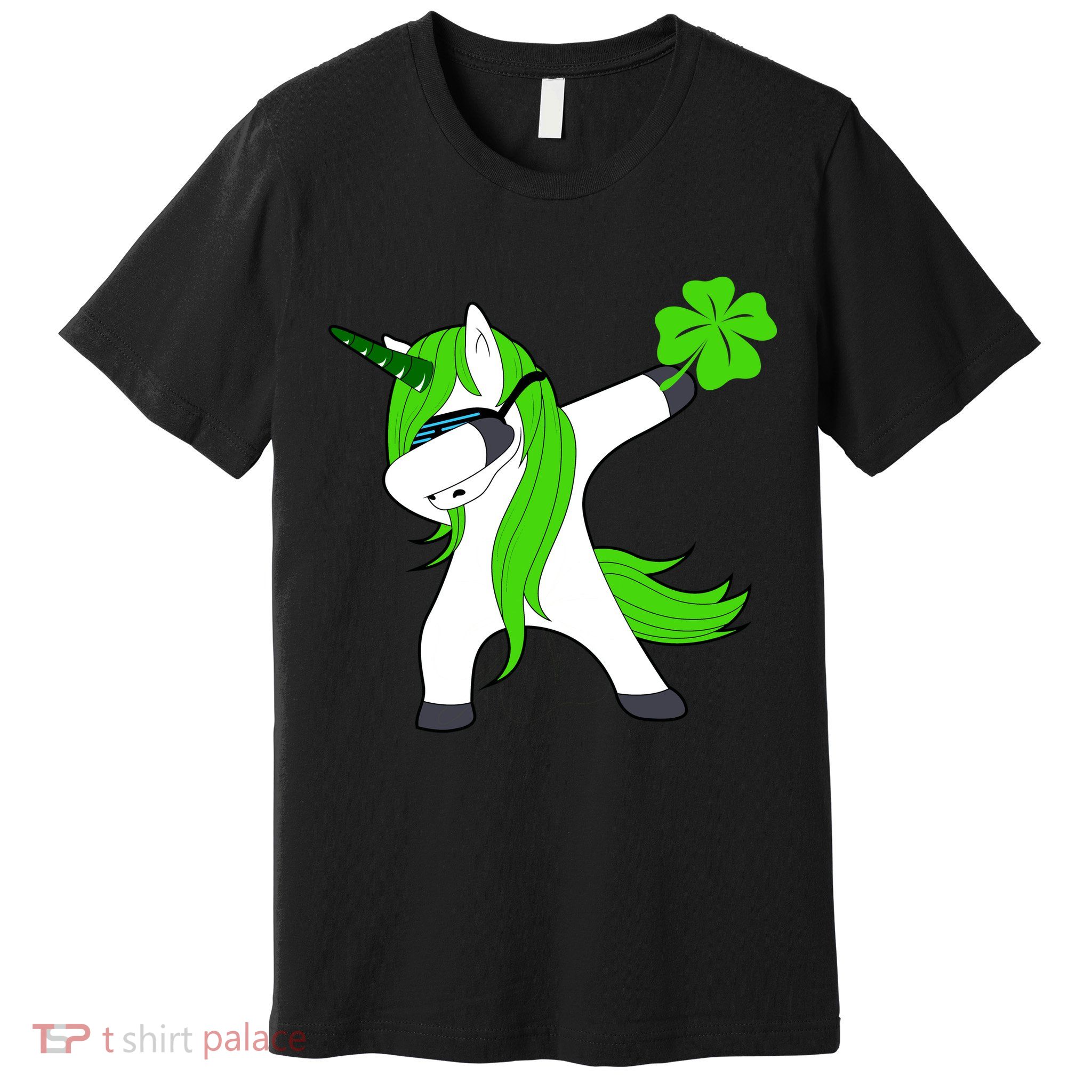 St. Patrick's Day Dabbing Irish Unicorn Premium T-Shirt
