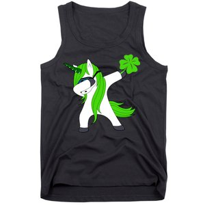 St. Patrick's Day Dabbing Irish Unicorn Tank Top