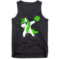 St. Patrick's Day Dabbing Irish Unicorn Tank Top