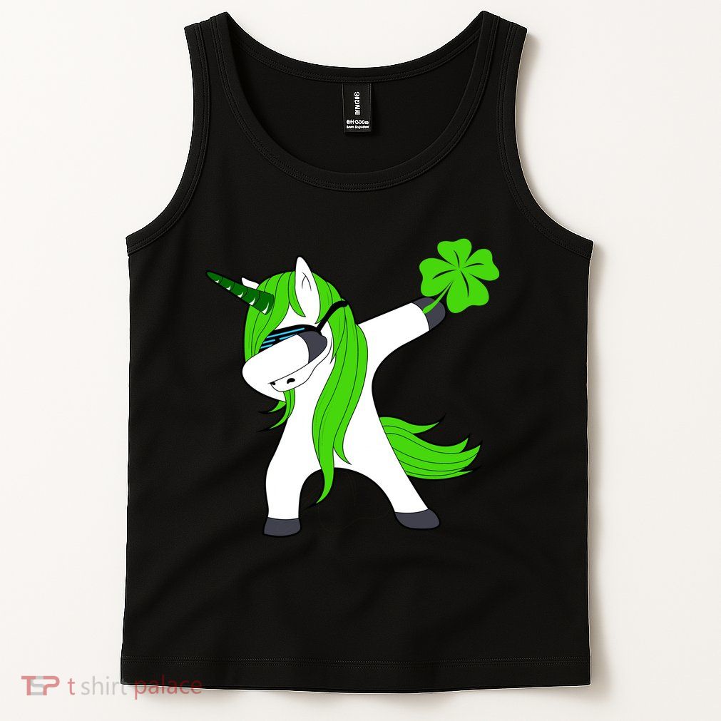 St. Patrick's Day Dabbing Irish Unicorn Tank Top