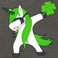 St. Patrick's Day Dabbing Irish Unicorn Cotton Canvas Backpack
