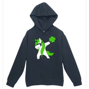 St. Patrick's Day Dabbing Irish Unicorn Urban Pullover Hoodie