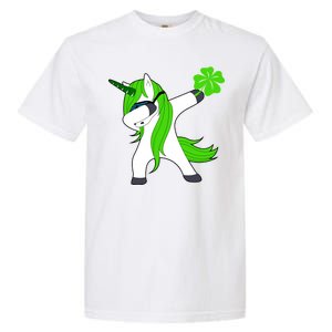 St. Patrick's Day Dabbing Irish Unicorn Garment-Dyed Heavyweight T-Shirt