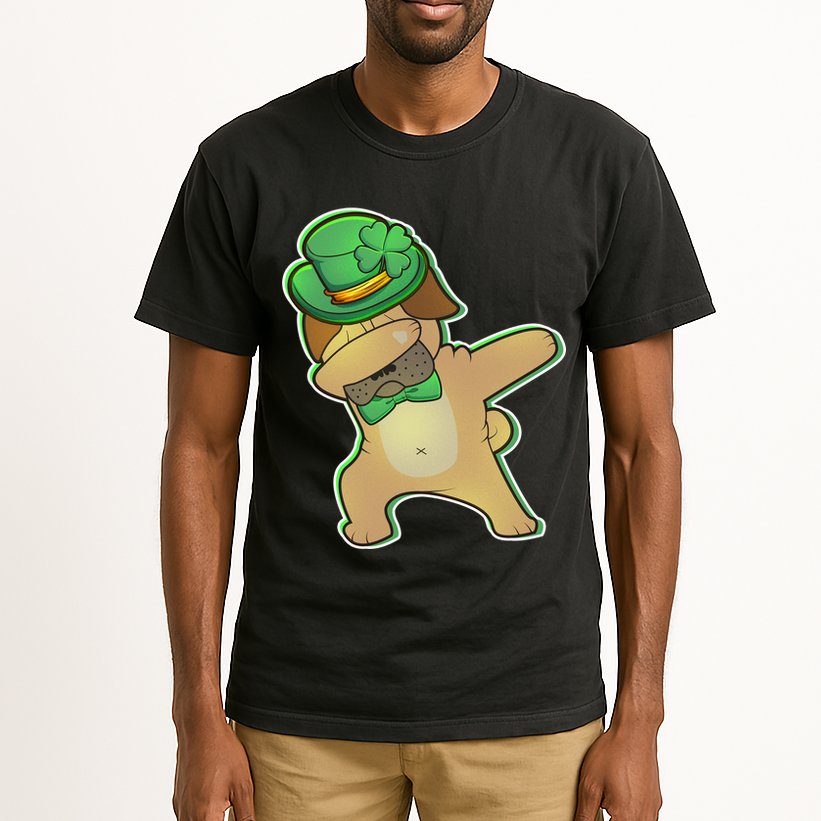 St. Patrick's Day Dabbing Pug Tall T-Shirt