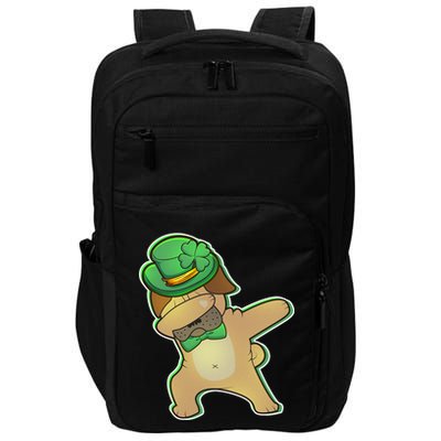 St. Patrick's Day Dabbing Pug Impact Tech Backpack