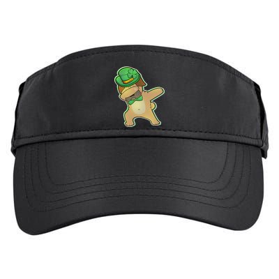 St. Patrick's Day Dabbing Pug Adult Drive Performance Visor