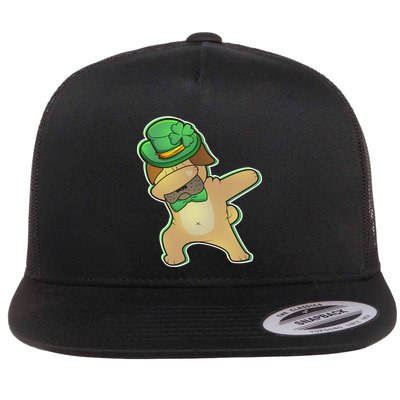 St. Patrick's Day Dabbing Pug Flatbill Hat