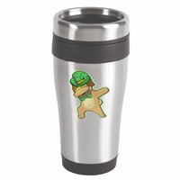 St. Patrick's Day Dabbing Pug 16oz Travel Tumbler