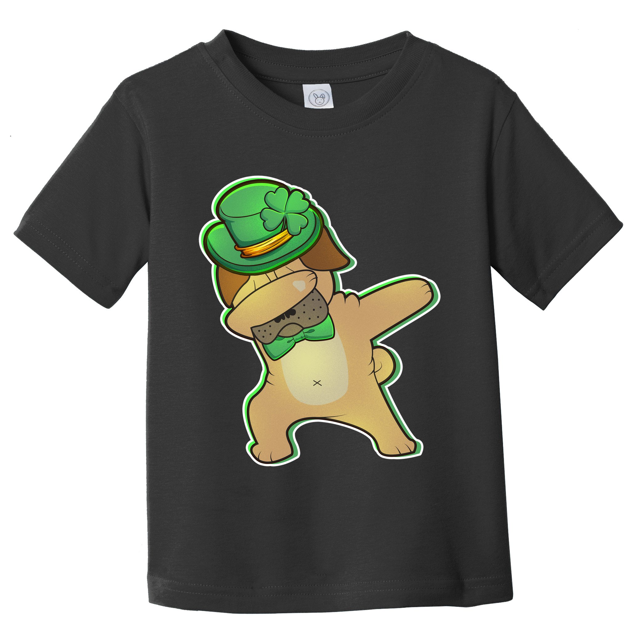 St. Patrick's Day Dabbing Pug Toddler T-Shirt