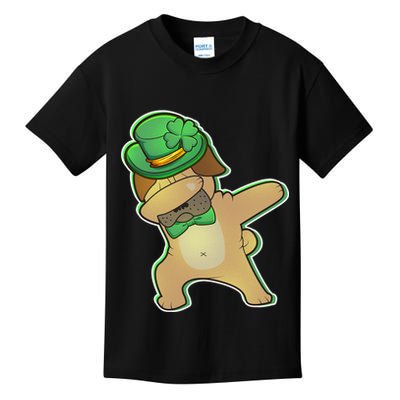 St. Patrick's Day Dabbing Pug Kids T-Shirt
