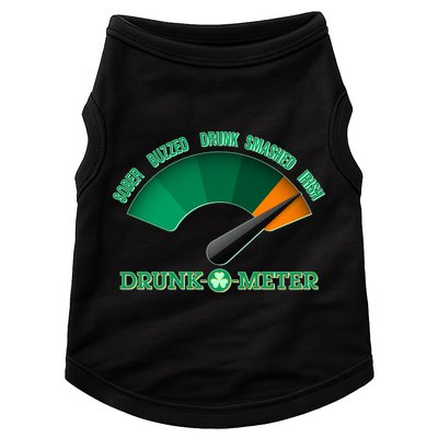 St. Patrick's Day Drunk O Meter Doggie Tank
