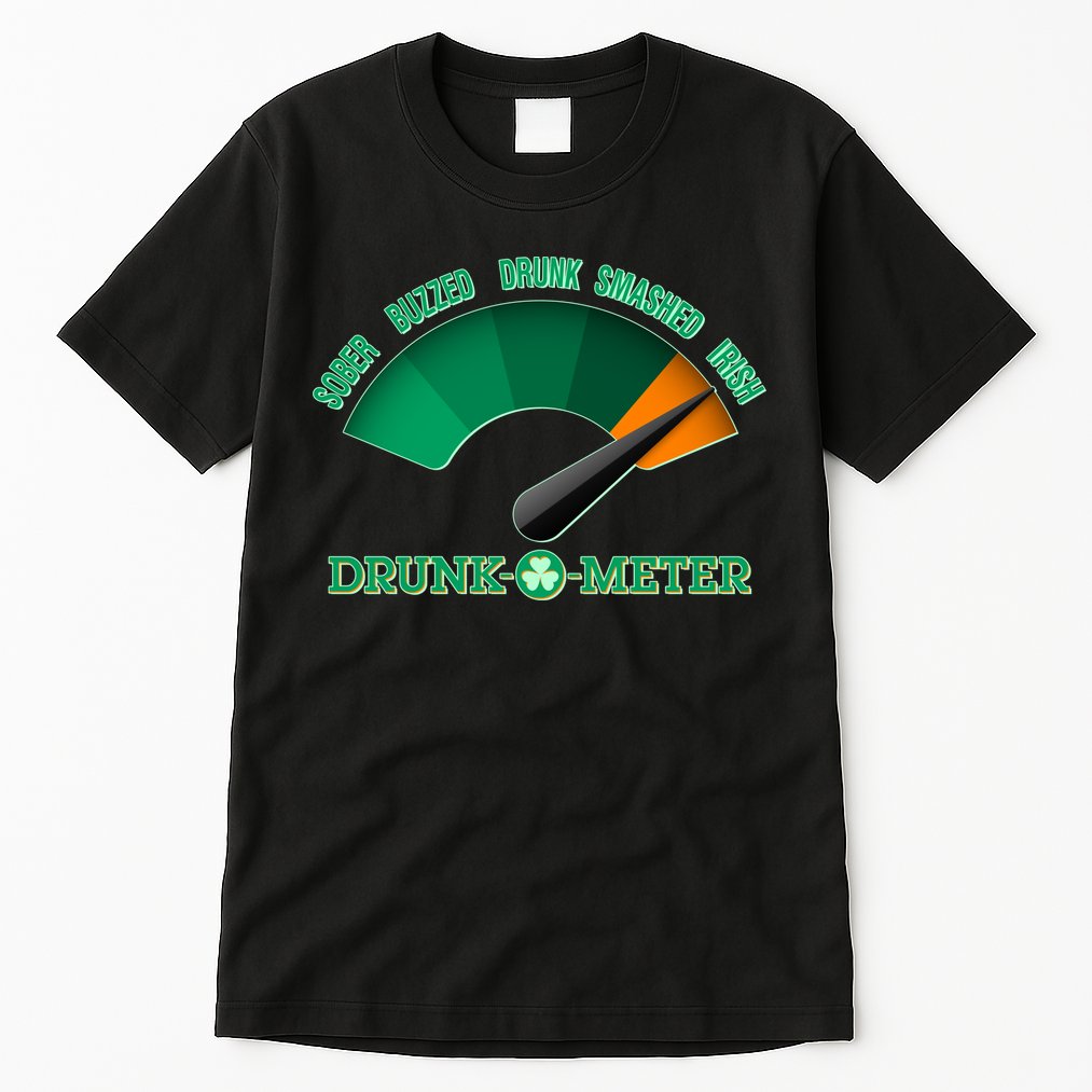 St. Patrick's Day Drunk O Meter Tall T-Shirt