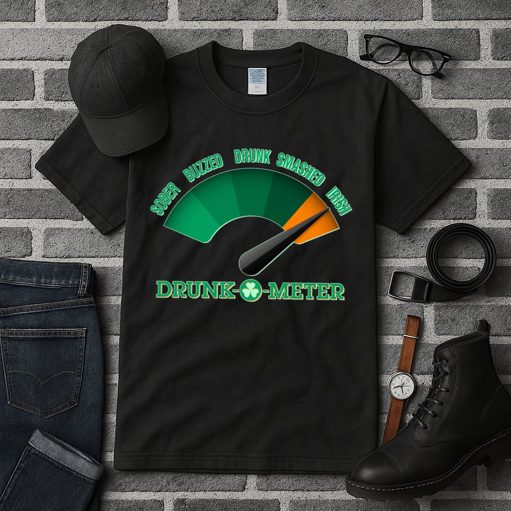 St. Patrick's Day Drunk O Meter Tall T-Shirt