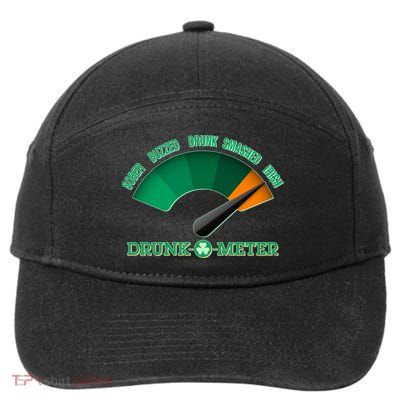 St. Patrick's Day Drunk O Meter 7-Panel Snapback Hat