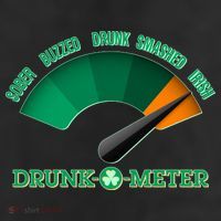 St. Patrick's Day Drunk O Meter 11oz C Handle Ceramic Mug