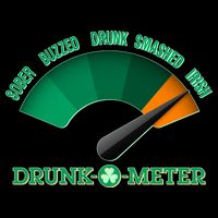 St. Patrick's Day Drunk O Meter Flat Bill Trucker Hat