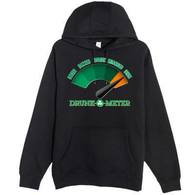 St. Patrick's Day Drunk O Meter Premium Pullover Hoodie