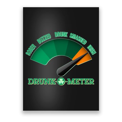 St. Patrick's Day Drunk O Meter Poster