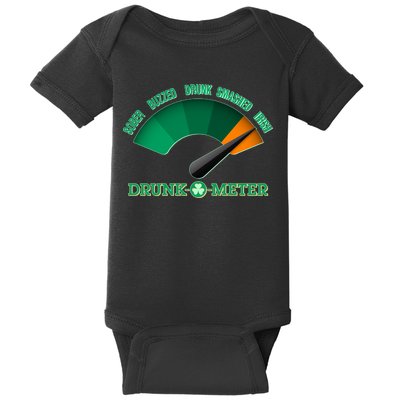 St. Patrick's Day Drunk O Meter Baby Bodysuit