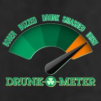 St. Patrick's Day Drunk O Meter Golf Towel