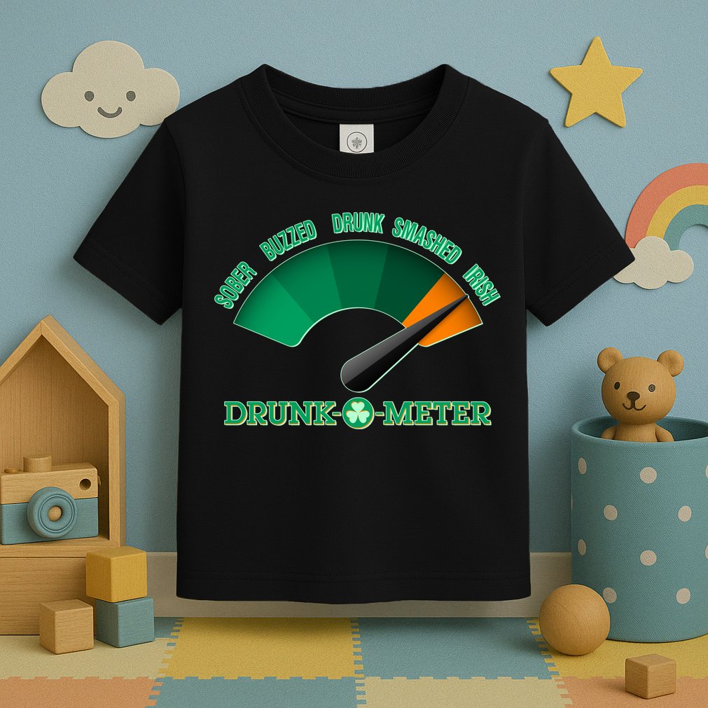 St. Patrick's Day Drunk O Meter Toddler T-Shirt