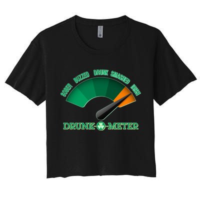 St. Patrick's Day Drunk O Meter Crop Top