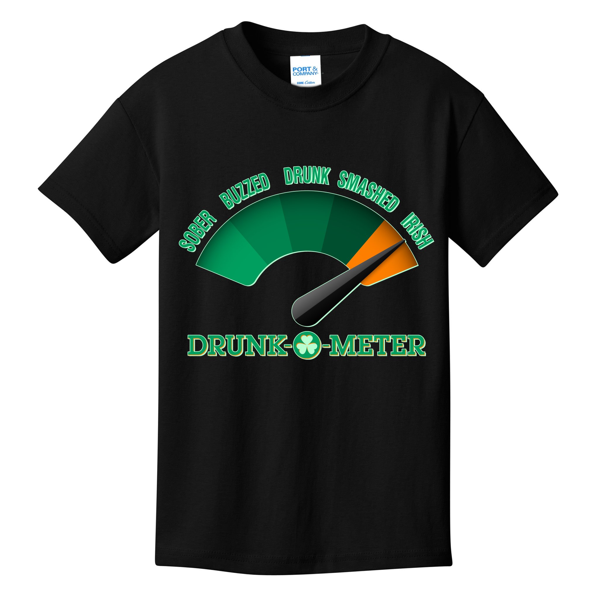St. Patrick's Day Drunk O Meter Kids T-Shirt
