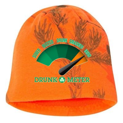 St. Patrick's Day Drunk O Meter Kati - Camo Knit Beanie