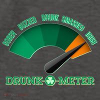 St. Patrick's Day Drunk O Meter Vector Backpack
