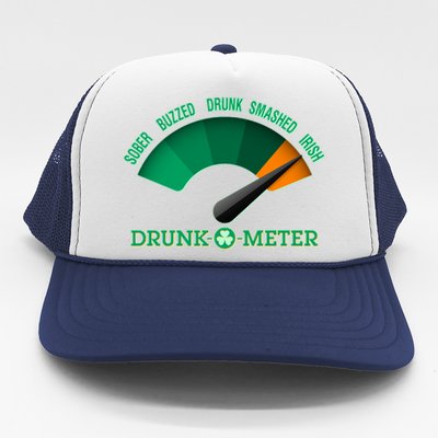 St. Patrick's Day Drunk O Meter Trucker Hat