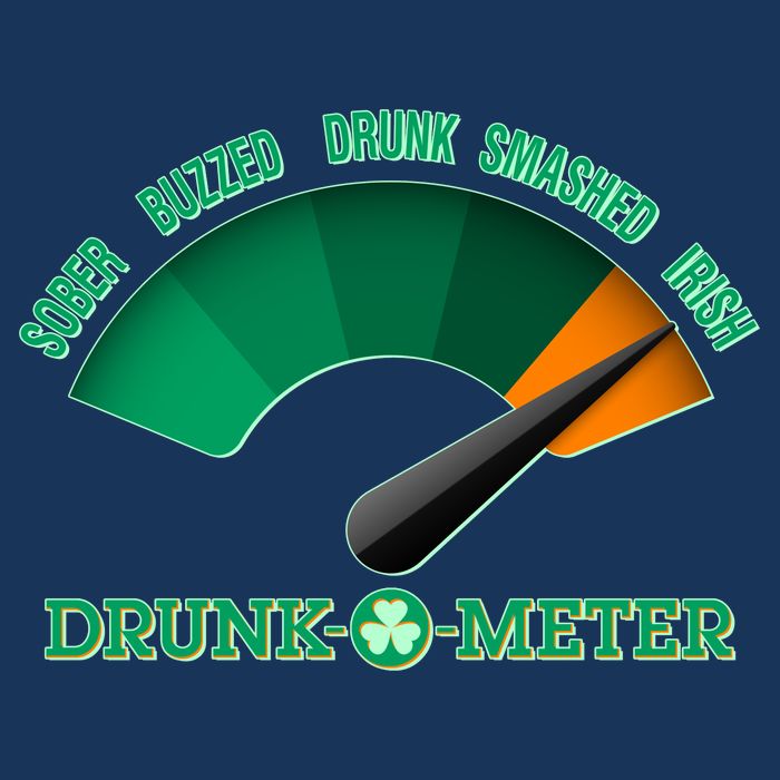 St. Patrick's Day Drunk O Meter Infant Baby Jersey Bodysuit