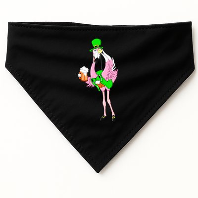 St. Patrick's Day Flamingo USA-Made Doggie Bandana
