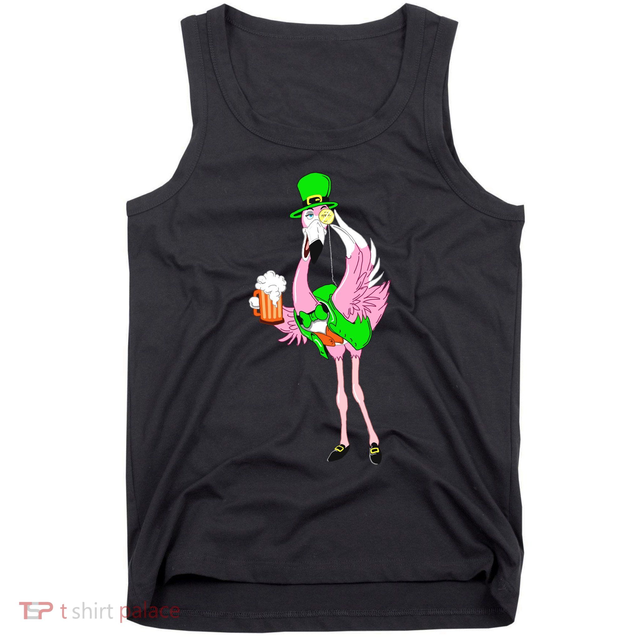 St. Patrick's Day Flamingo Tank Top