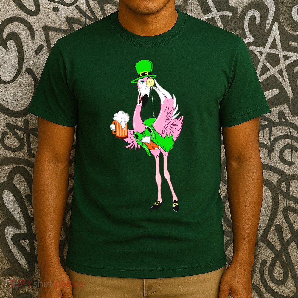 St. Patrick's Day Flamingo T-Shirt