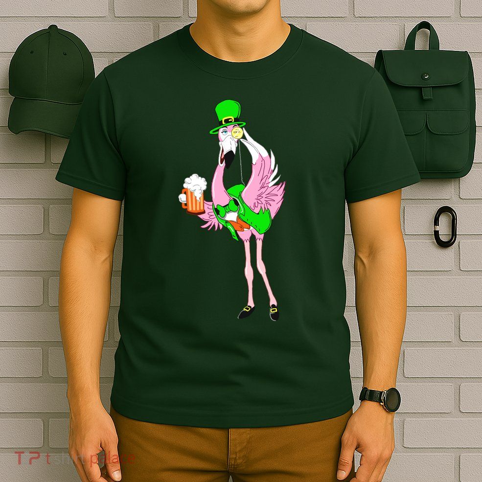 St. Patrick's Day Flamingo T-Shirt