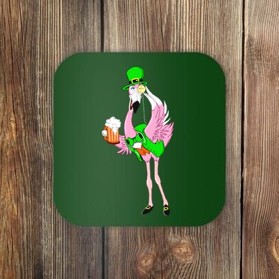 St. Patrick's Day Flamingo Coaster