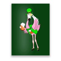 St. Patrick's Day Flamingo Poster